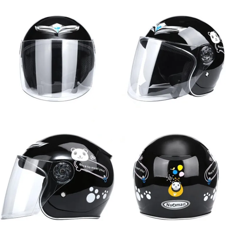 Motorcycle Gear For Kids - Leve crianças bicicleta rosto aberto capacete