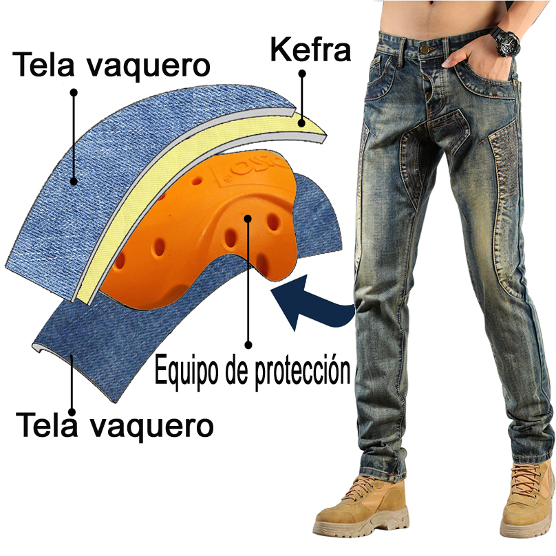 Kevlar motocicleta jeans corei - Motorcycle Gear Japan avaliação e preço